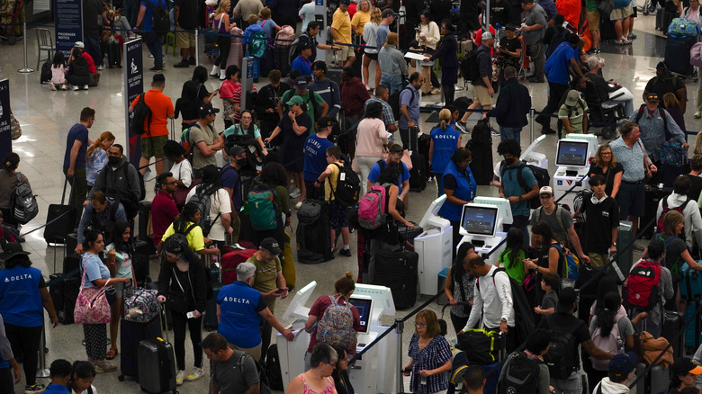 The very busy Hartsfield Jackson International Airport in Atlanta, Georgia