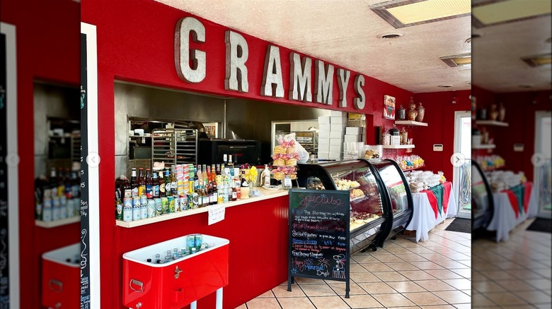 red counter service at grammy's goodies