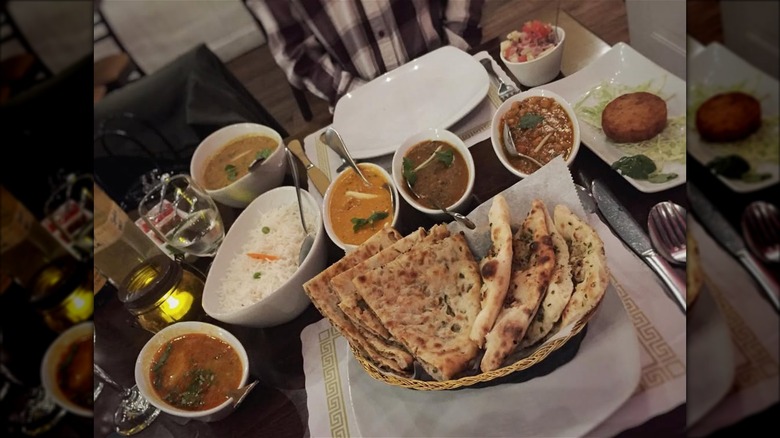 dinner table at Haldi Chowk