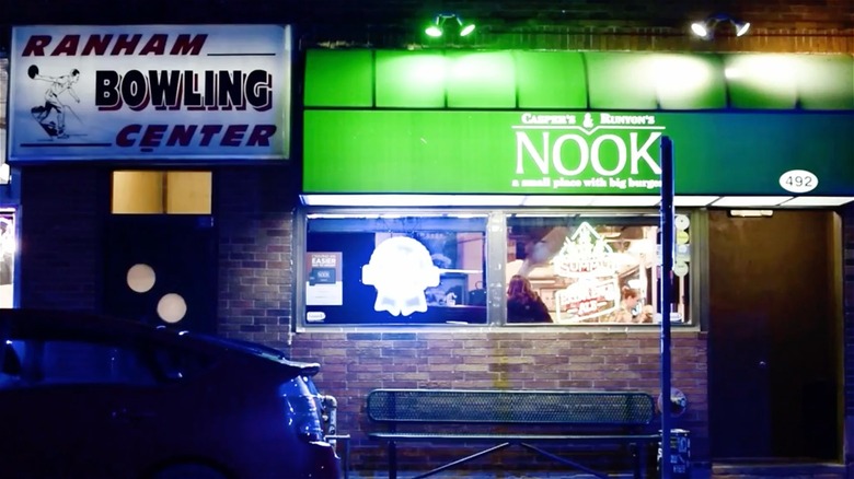 The Nook Exterior at night