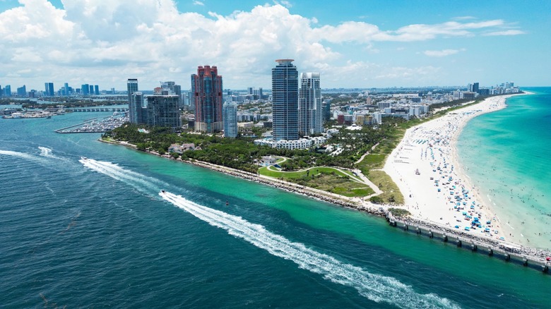 aerial view of miami beach, florida