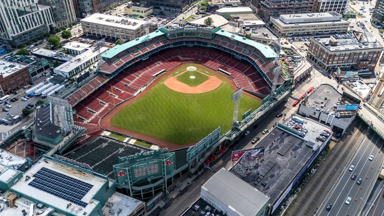 Aerial view of Fenway Park
