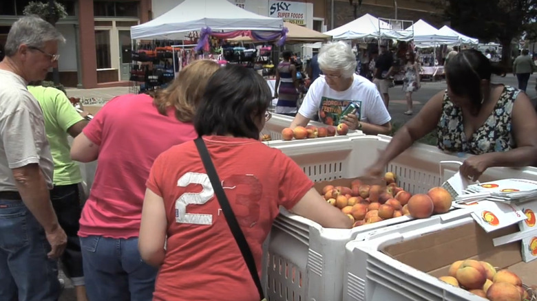 Georgia Peach Festival fresh produce