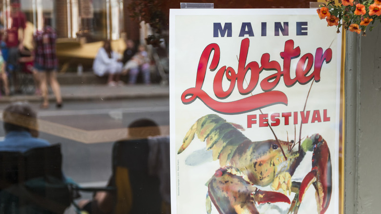 Sign for Maine Lobster Festival
