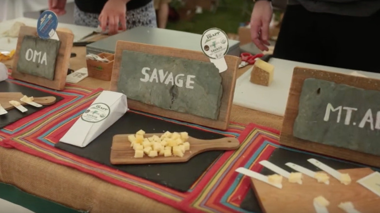 Samples at Vermont Cheesemakers Festival