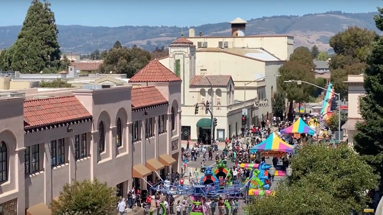 Watsonville Strawberry Festival from above