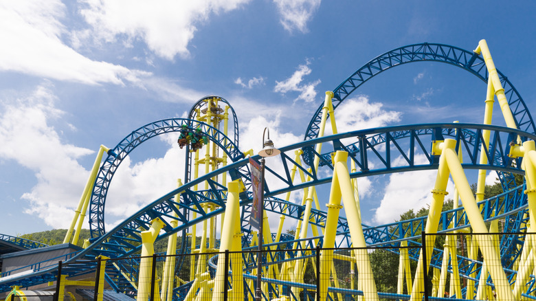 A rollercoaster at Knoebels Amusement Park