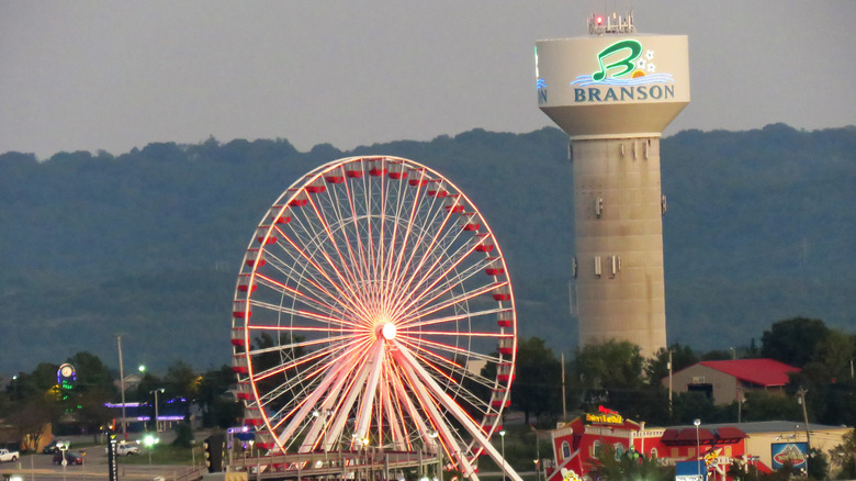 View of downtown Branson, Missouri