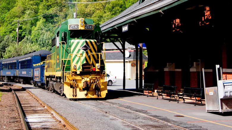 Contemporary Mauch Chunk Railway in Pennsylvania