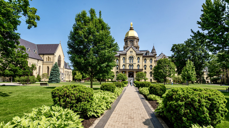 The Main Building of Notre Dame University in South Bend