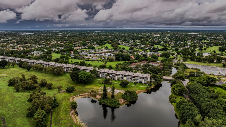 Aerial view of Lauderhill, Florida