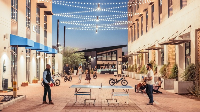 Game night at the Culdesac Tempe plaza