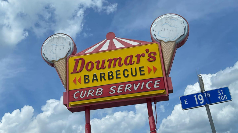 The Doumar's Cones & Barbeque sign in Norfolk, VA