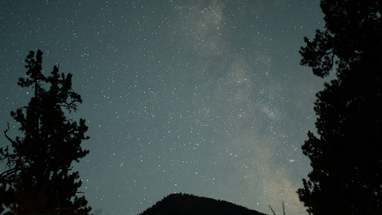 The night sky as seen from Sawtooth Mountain in Idaho