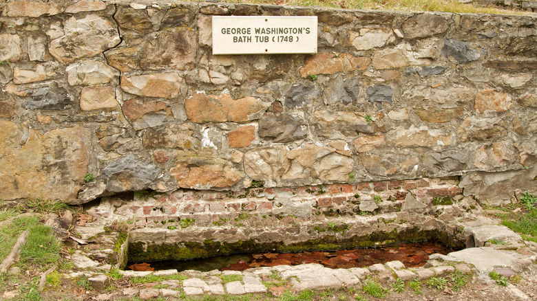 George Washington Bath Tub in Berkeley Springs State Park, West Virginia