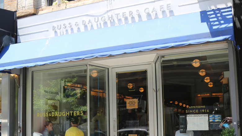 Exterior of Russ & Daughters Café