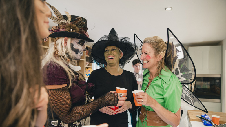 women in halloween costumes