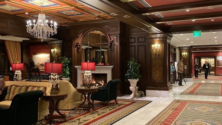 The lobby at The Broadmoor in Colorado Springs, Colorado