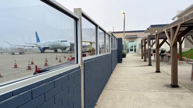 A gate at Monterey Regional Airport
