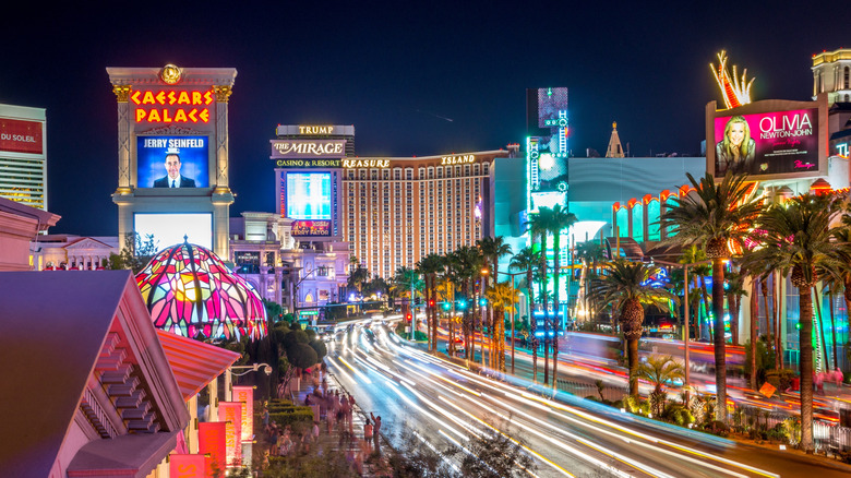 The Las Vegas strip