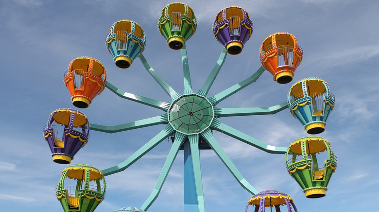 A balloon-themed Ferris wheel at Morgan's Wonderland in San Antonio, Texas
