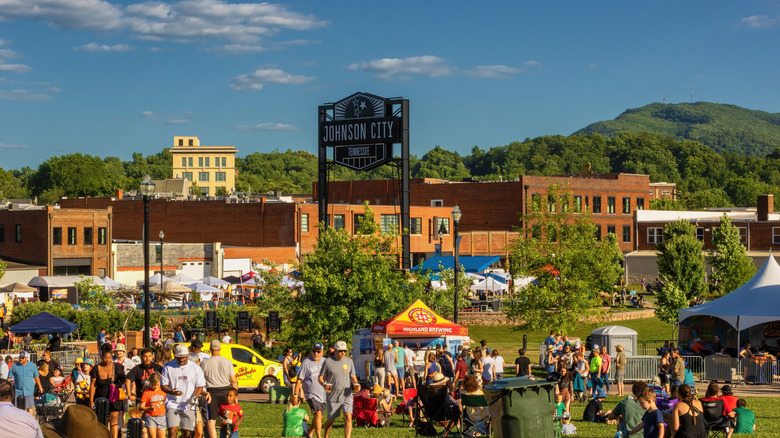 A festival in Johnson City, Tenneessee