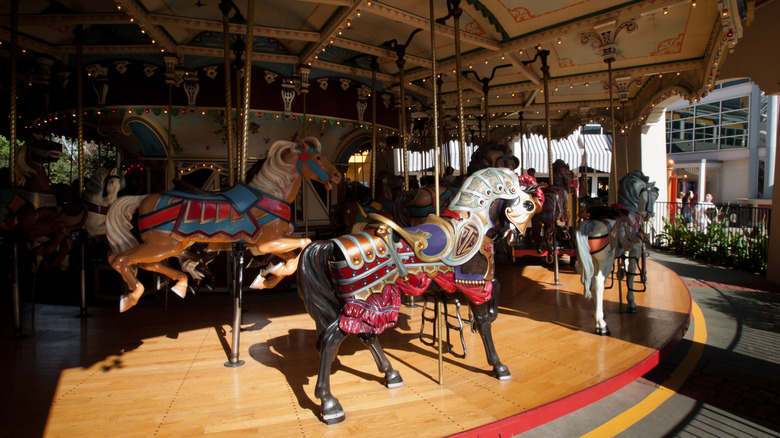 Carousel at the Elitch Gardens Theme Park in Denver, Colorado
