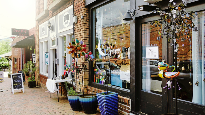 Black Mountain, North Carolina, downtown storefronts