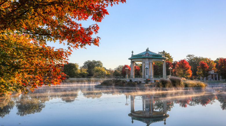The bandstand in Forest Park in St. Louis, Missouri