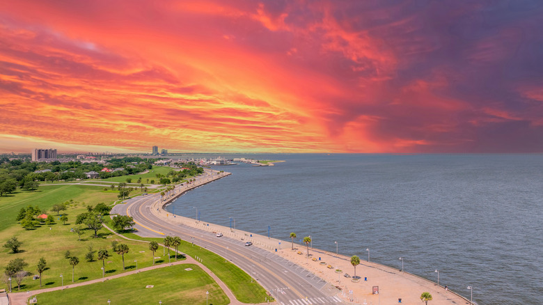 Sunset over Lake Pontchartrain