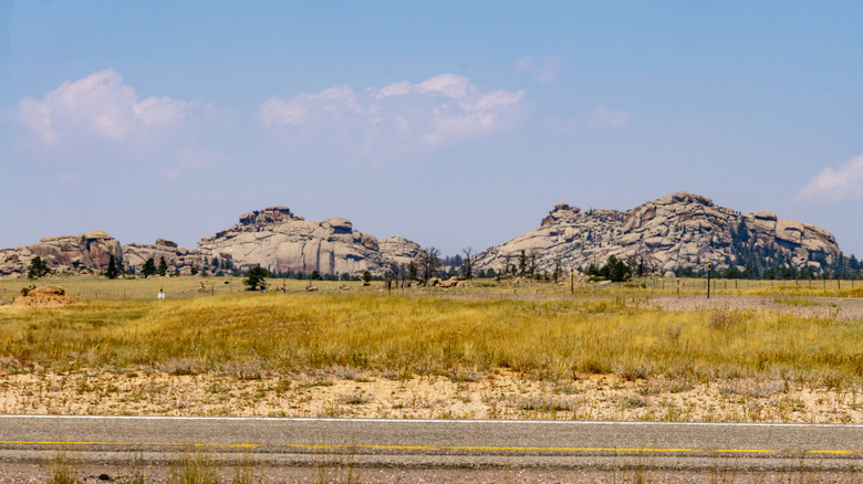 Mountainous landscape in Buford, Wyoming
