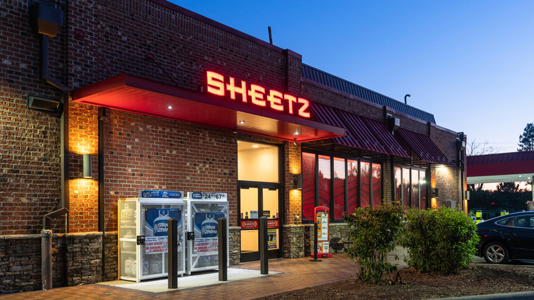 Exterior view of a Sheetz gas station