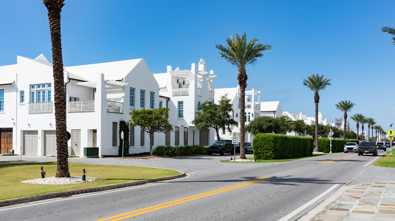 A beach town in 30A in Florida