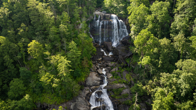 Whitewater Falls in Nantahala National Forest, North Carolina