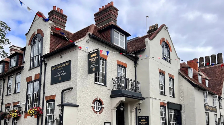 Exterior of The George Hotel, Amesbury, England