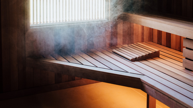 Inside of a Prospect Berkshires sauna