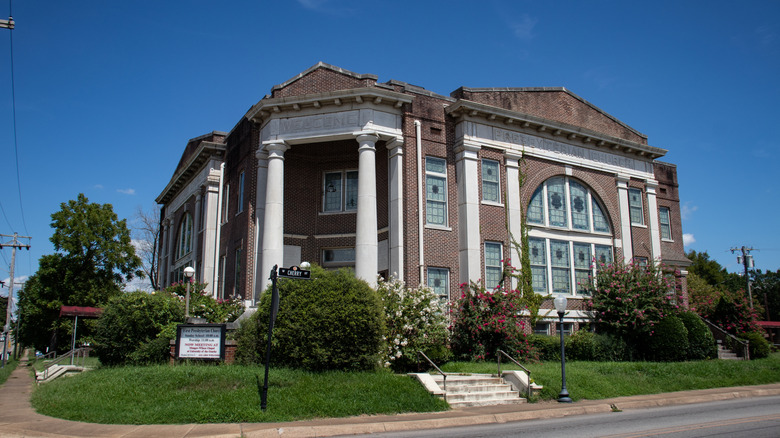 The First Presbyterian Church, on the National Register of Historic Places, in Clarksville
