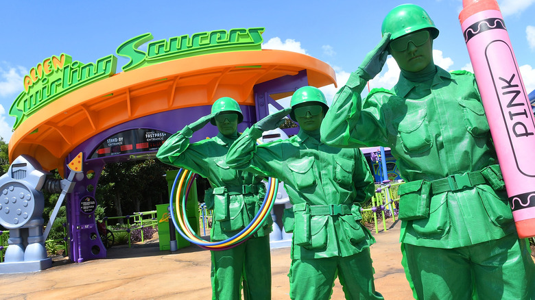Army men at Disney World