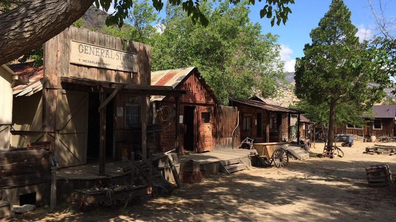 General store and other buildings in the Silver City Ghost Town in Bodfish, California