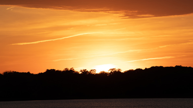 Sunset near Havana, Illinois