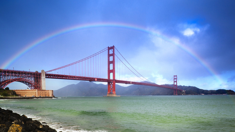 Rainbow over the Golden Gate Bridge, San Francisco
