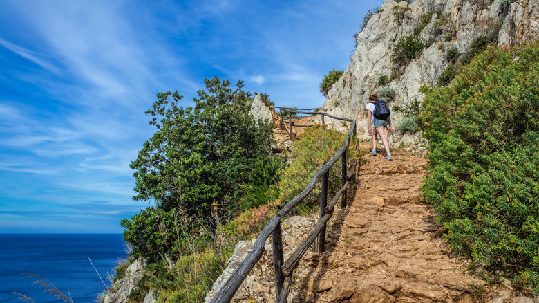The coastal hiking route of Zingaro Nature Park