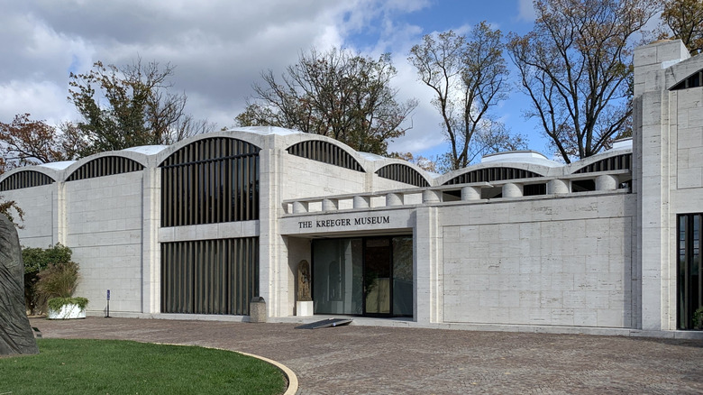 The exterior of the Kreeger Museum