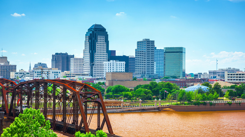 The city of Shreveport, near the Boom or Bust Byway