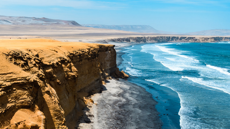Coastal cliffs of Paracas, Peru