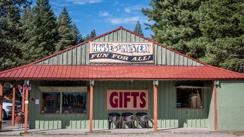 Entrance to the House of Mystery in Columbia Falls