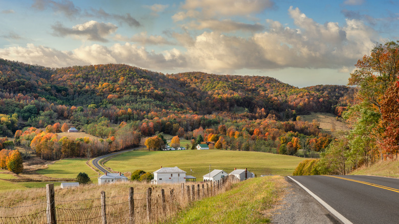 countryside in the Blue Ridge Mountains, Virginia