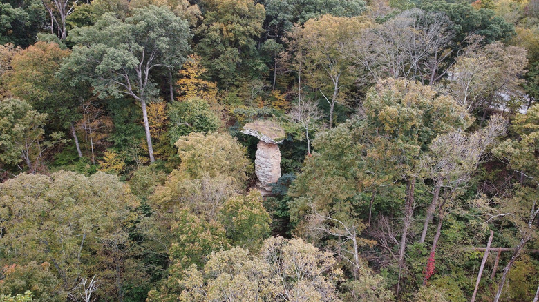Jug Rock aerial view