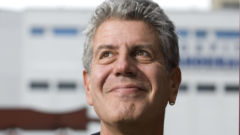 Anthony Bourdain smiling