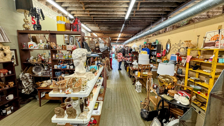 A wide range of antiques at the National Road Antique Mall in Richmond, Indiana